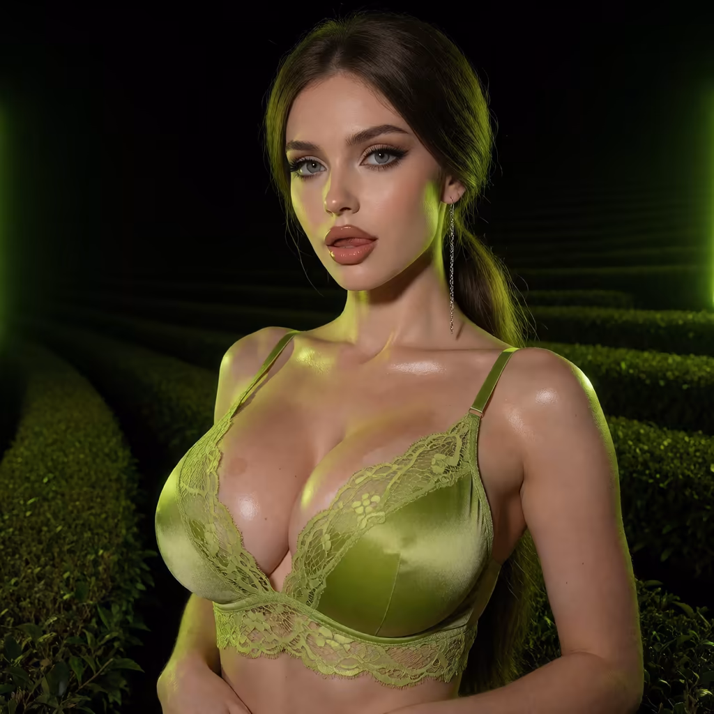 nsfw bot — a character portrait shot in a teafield setting